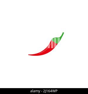 Chili-Pfeffer-Symbol. Chili-Pfeffer-Gemüse-Symbol-Vorlage für Grafik-und Web-Design-Kollektion Logo Vektor Illustration Stock Vektor