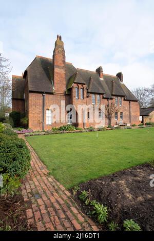 Bexleyheath bei London, Rote Haus, Wohnhaus von William Morris. Erbaut 1859 von Philipp Webb, Inneneinrichtung von William Morris im Stil der Künste und Stockfoto