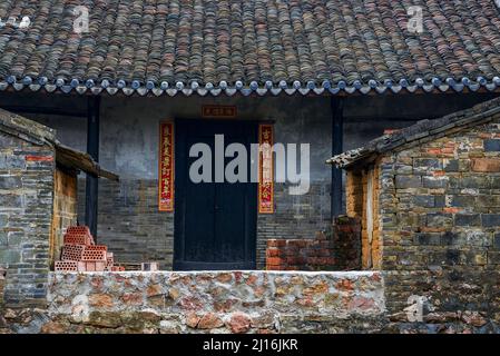 Alte Dorfgebäude in Yangmei, Nanning, Guangxi, China Stockfoto
