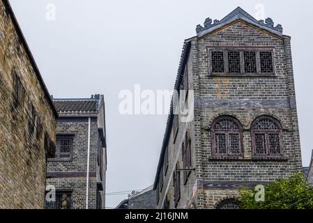 Alte Dorfgebäude in Yangmei, Nanning, Guangxi, China Stockfoto