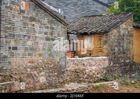 Alte Dorfgebäude in Yangmei, Nanning, Guangxi, China Stockfoto