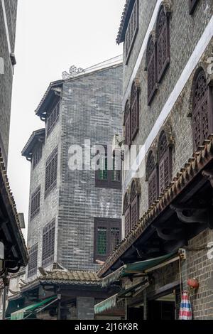 Alte Dorfgebäude in Yangmei, Nanning, Guangxi, China Stockfoto