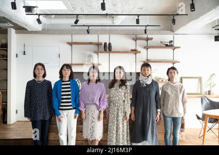 Vielfältige Gruppe von Frauen Stockfoto