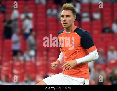 MANCHESTER, ENGLAND - 14. SEPTEMBER 2016: Christian Eriksen von Tottenam vor dem UEFA Champions League-Spiel der Gruppe E zwischen Tottenham Hotspur und AS Monaco im Wembley-Stadion. Copyright: Cosmin Iftode/Picstaff Stockfoto