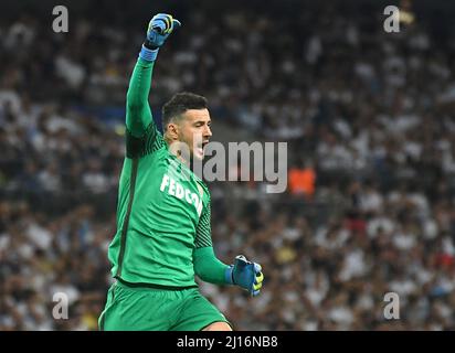 MANCHESTER, ENGLAND - 14. SEPTEMBER 2016: Monaco-Torwart Danijel Subasian feiert ein Tor, das sein Team während des UEFA Champions League-Spiel der Gruppe E zwischen Tottenham Hotspur und AS Monaco im Wembley-Stadion erzielt hat. Copyright: Cosmin Iftode/Picstaff Stockfoto