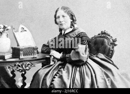 HARRIET BEECHER STOWE (1811-18906), amerikanische Autorin und Abolitionistin Stockfoto