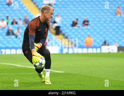 MANCHESTER, ENGLAND - 24. AUGUST 2016: Bild während der zweiten Etappe des UEFA Champions League-Zweigs 2016/17 zwischen Manchester City (Engalnd) und FCSB (Rumänien) im Etihad Stadium. Copyright: Cosmin Iftode/Picstaff Stockfoto