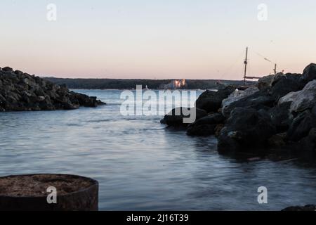 Meeresfotos in Primorsko, Bulgarien - Spätsommer Stockfoto