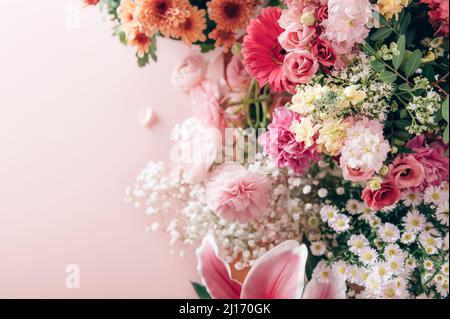 Viele verschiedene Blumen Stockfoto