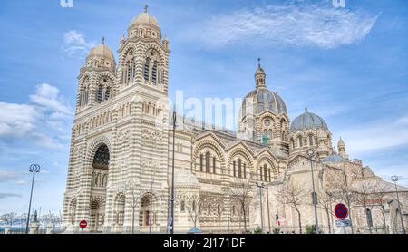 Wahrzeichen von Marseille, HDR-Bild Stockfoto