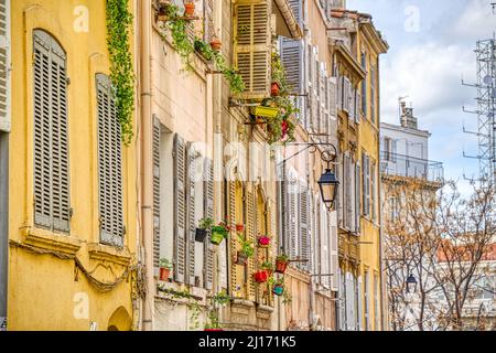 Wahrzeichen von Marseille, HDR-Bild Stockfoto