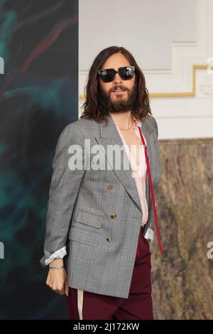 Madrid, Spanien. 23. März 2022. Jared Leto nimmt an der Präsentation des 'Morbius' in Madrid am 23. März 2022 Teil.Quelle: CORDON PRESS/Alamy Live News Stockfoto