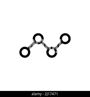 Grafisches Symbol oder Logo im modernen Linienstil. Hochwertiges Piktogramm mit schwarzem Umriss für Website-Design und mobile Apps. Vektorgrafik auf einem weißen Stock Vektor