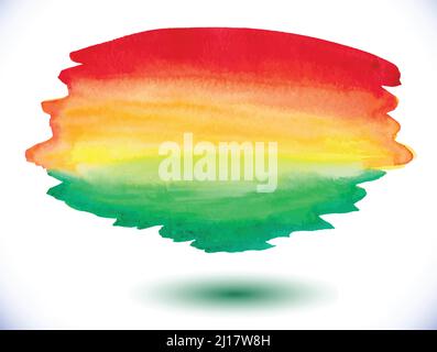 Abstraktes Aquarell Art Verlauf Hintergrund. Vektorgrafik. Stock Vektor