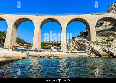 CALANQUE DE LA VESSE, MARSEILLE, BDR FRANKREICH 13 Stockfoto