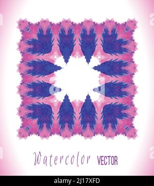 Schöne ethnische rosa Ornament. Handgezeichneter abstrakter Hintergrund. Stock Vektor