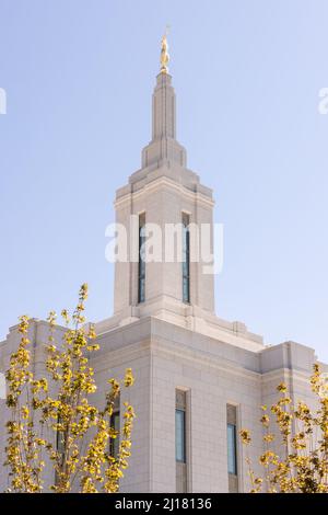 Neuer LDS Pocatello Idaho Tempel Photograp Stockfoto