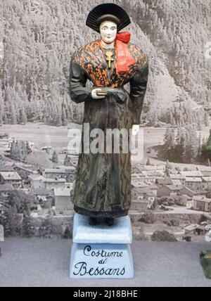 Musée d'Art et d'Histoire d'Albertville : Figuren von BESSANS Stockfoto