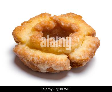 Old Fashion Cake Donut Auf Weiß Geschnitten. Stockfoto