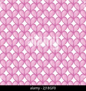 Aquarell Herzen Musterdesign. Vektor-illustration Stock Vektor