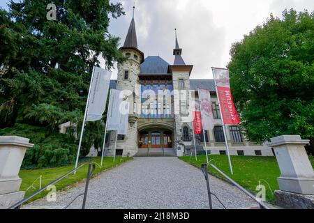 Bern, Schweiz - 06. September 2015: Das Historische Museum Bern wurde vom Architekten Andre Lamber entworfen und 1894 erbaut. Die Stadt Bern ist eins Stockfoto