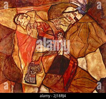 Egon Schiele - Agonie - 1912 Stockfoto