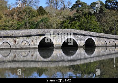 Brücke zwischen Fota Insel und Great Island in Cork County Irland. Stockfoto