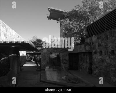 Frank Lloyd Wright's School of Architecture, Taliesin West in Scottsdale, Arizona, Arizona Stockfoto