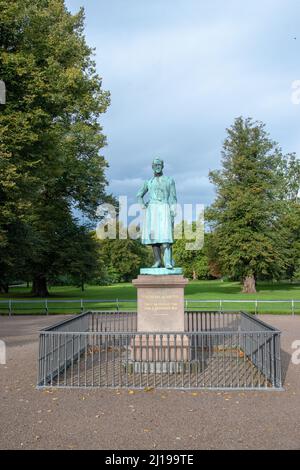 Statue von Frederik VI., Frederiksberg Park, Kopenhagen, Dänemark, September 24, 2018. Er war vom 13. März 1808 bis zum 3. Dezember 1839 König von Dänemark und K Stockfoto