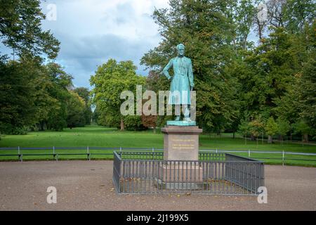 Statue von Frederik VI., Frederiksberg Park, Kopenhagen, Dänemark, September 24, 2018. Er war vom 13. März 1808 bis zum 3. Dezember 1839 König von Dänemark und K Stockfoto