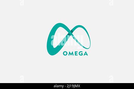 Blaugrünes Motion Infinity-Logo isoliert auf weißem Hintergrund. Verwendbar für Geschäfts- und Technologielogos. Vektorlogo Design Template Element. Stock Vektor