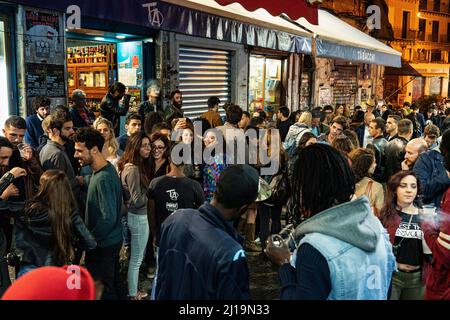 Vucciria, Taverna Azzurra, Nachtleben, Palermo, Sizilien, Italien Stockfoto