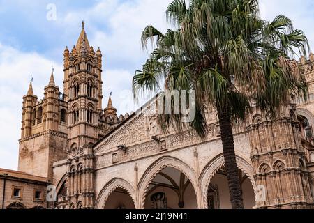 Kathedrale von Maria Santissima Assunta, Normannendom, Palermo, Sizilien, Italien Stockfoto