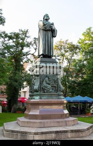 Lutherdenkmal am Karlsplatz, Eisenach, Thüringen, Deutschland Stockfoto