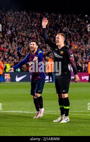 Barcelona, Spanien, 27, April 2019. Spanische La Liga: FC Barcelona gegen Levante UD. Quelle: Joan Gosa/Alamy Stockfoto