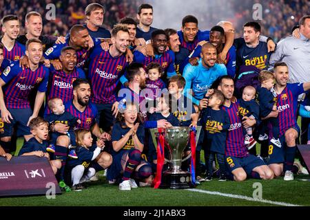 Barcelona, Spanien, 27, April 2019. Spanische La Liga: FC Barcelona gegen Levante UD. Quelle: Joan Gosa/Alamy Stockfoto