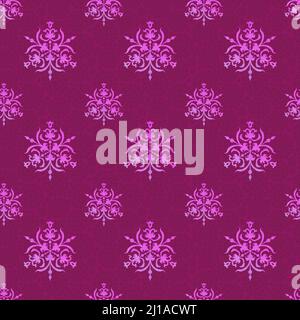 Rosa nahtlose weihnachten Hintergrund mit Aquarell Schneeflocken Stockfoto