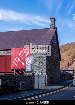 Das National Slate Museum befindet sich im Dinorwic Quarry in Llanberis North Wales. Museum für die Erhaltung und Ausstellung von Schieferindustrie Reliquien gewidmet. Stockfoto