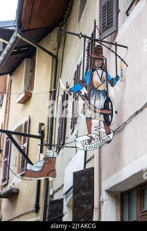 Musée d'Art et d'Histoire d'Albertville : Signs Stockfoto