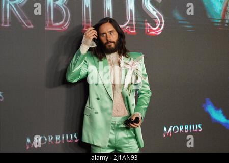 Jared Leto bei der Fotozelle zur Premiere des Films 'Morbius' in Madrid, am Mittwoch, den 23. März 2022. Cordon Press Stockfoto