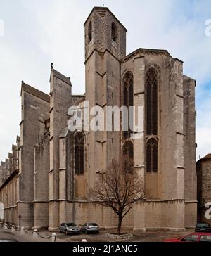 Frankr Saint-Maximin-la-Sainte-Baume Basilika Sainte-Madelaine 60159 Ansicht von Ost-Süd-Ost Stockfoto