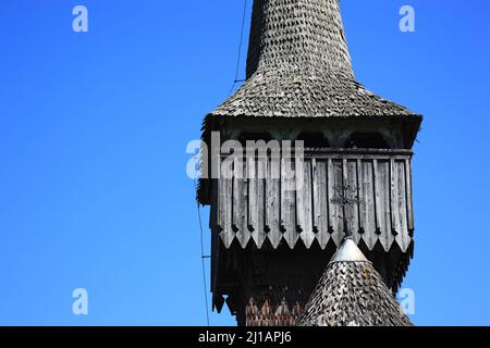 Unesco Weltkulturerbe: Holzkirche von Budesti, erbaut 1760, Banat, Rumänien, Unesco Weltkulturerbe: Holzkirchen von Budesti, hier sterben die Obere Kirche Stockfoto