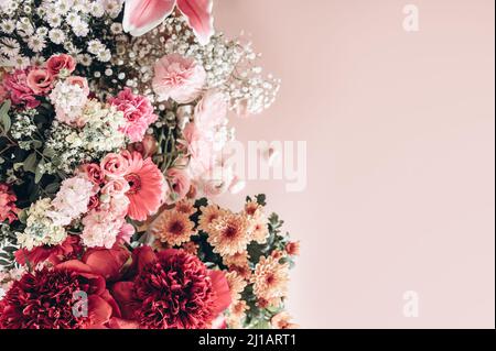 Viele verschiedene Blumen Stockfoto