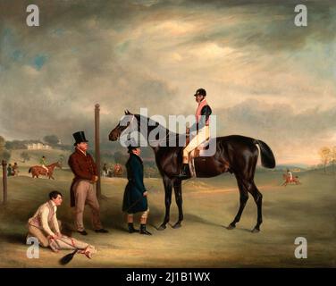 Euxton, mit John White Up, im Heaton Park. John Ferneley. 1829. Stockfoto