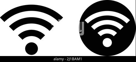 Wi-Fi-Symbol eingestellt. Netzwerksymbole. Bearbeitbarer Vektor. Stock Vektor