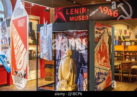 LENIN-MUSEUM IN DER ARBEITERHALLE VON TAMPERE, WO SICH WLADIMIR ILITCH LENINE UND JOSEPH STALIN 1905 HEIMLICH TRAFEN, KAAKINMAA-VIERTEL, TAMPERE, FINNLAND, EUROPA Stockfoto