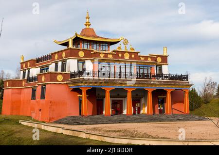 KLOSTER, BUDDHISTISCHER TEMPEL VON LE BOST, LE BOST, BIOLLET, (63) PUY DE DOME, AUVERGNE Stockfoto