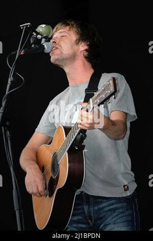 Lee Mavers - The La's, V2005, Hylands Park, Chelmsford, Essex, Großbritannien - 20. August 2005 Stockfoto