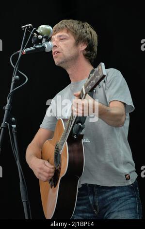 Lee Mavers - The La's, V2005, Hylands Park, Chelmsford, Essex, Großbritannien - 20. August 2005 Stockfoto