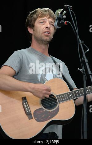 Lee Mavers - The La's, V2005, Hylands Park, Chelmsford, Essex, Großbritannien - 20. August 2005 Stockfoto